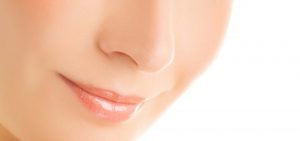 Close-up of a female nose